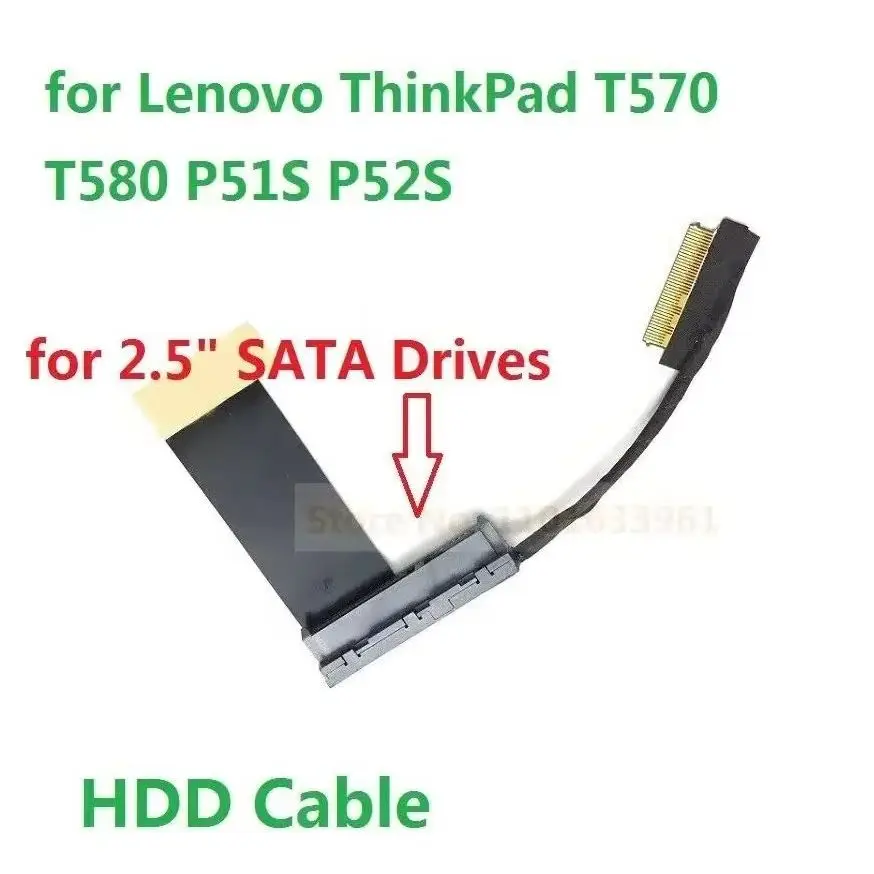 

Replacement 2.5 Inch SATA HDD SSD Hard Drive Cable Connector Caddy Frame Bracket Tray for Lenovo ThinkPad T570 T580 P51S P52S