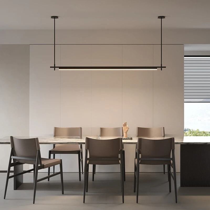 Danish minimalist restaurant Nakajima one-character strip light bar counter commercial front desk