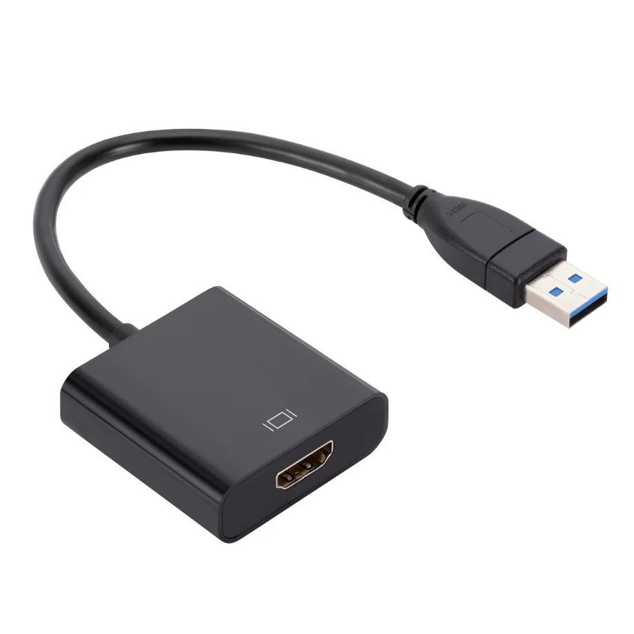 USB 3.0 To HDMI-compatible External Video Adapter Cable Portable Video Audio Converter 1080P Drive Free For Desktop Laptop PC