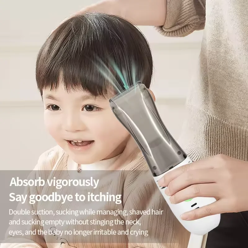 WAIKIL New Baby Hair clipper with suction and multifunctional hair trimmer for silent children's waterproof baby hair trimmer