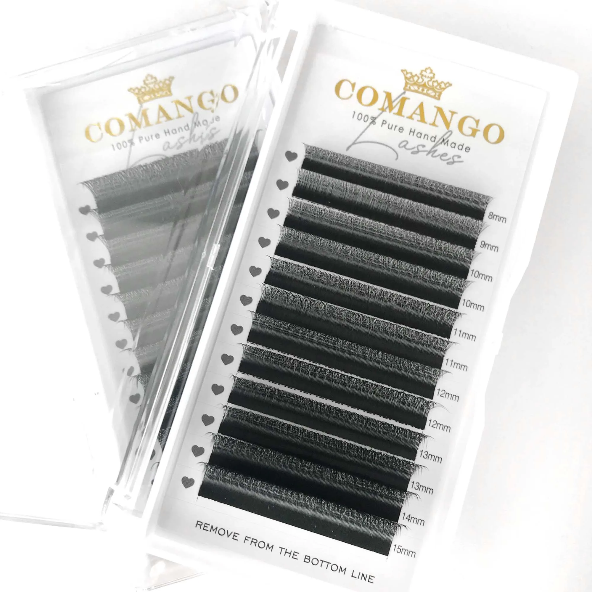 CoMango 5 قطع رفيعة ثلاثية الأبعاد فائقة النعومة 12 صفًا/صينية من الرموش الصناعية ثلاثية الأبعاد على شكل W من نوع spark clover مستحضرات التجميل