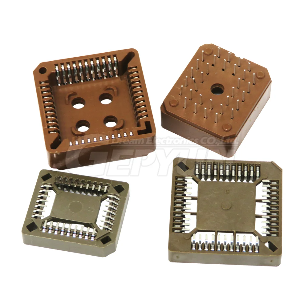 5PCS PLCC IC socket PLCC32 PLCC44 PLCC68 PLCC84 SMD DIP PLCC Socket adapter