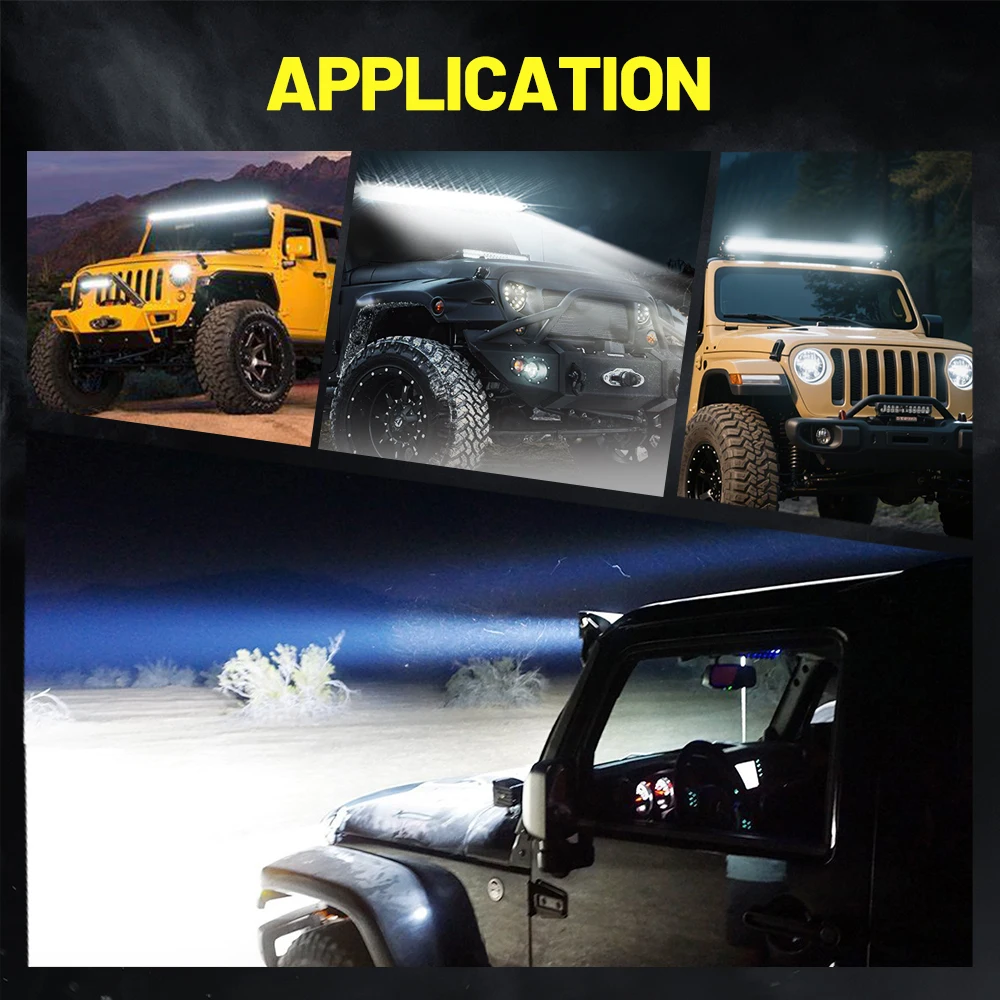 CO LIGHT 4-Rows LED Light Bar 12" 20" 28" 90000LM Spot Flood Combo Beam Driving Off Road Work Light for Truck Pickup ATV UTV SUV view 5