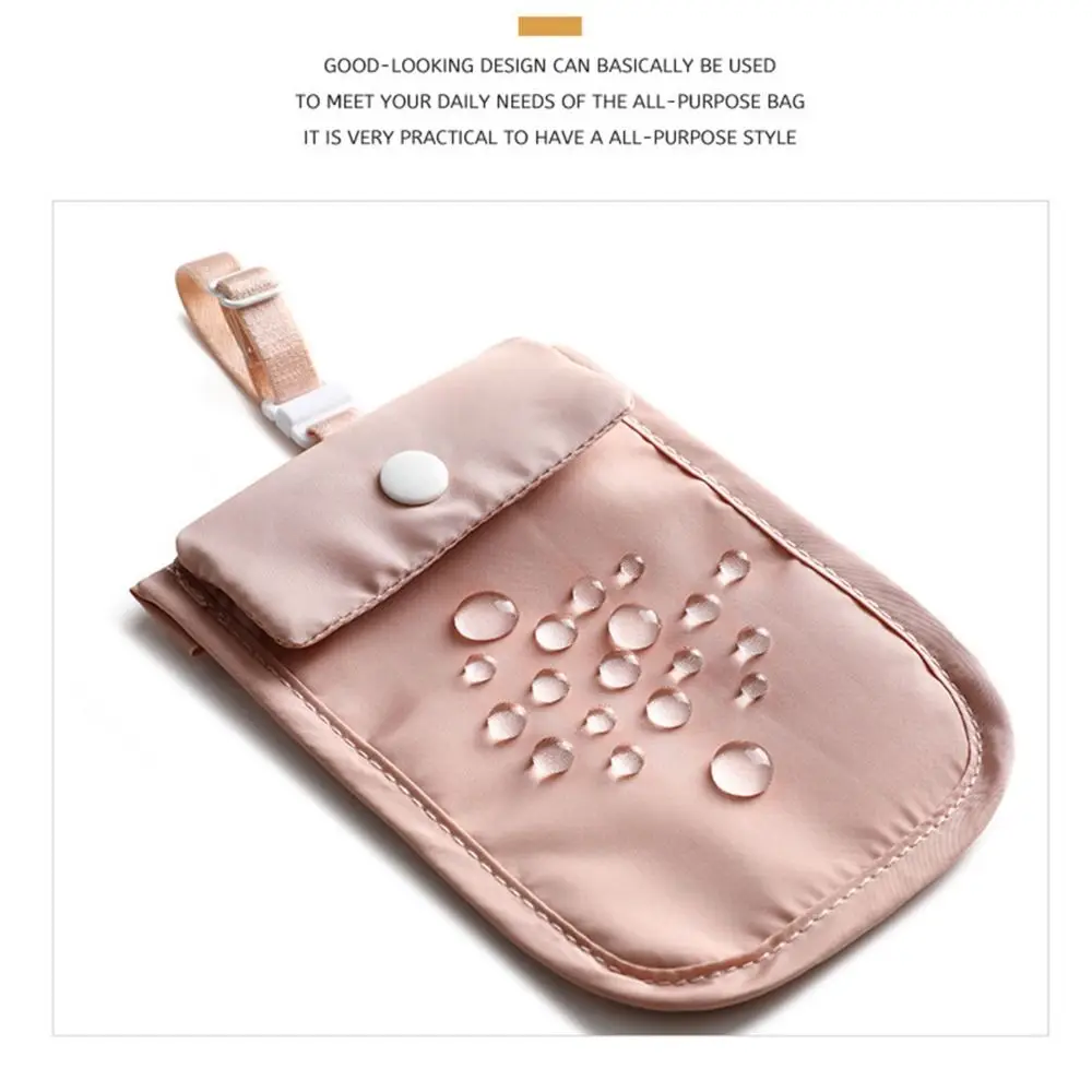 Bra Wallet with Adjustable Elastic Strap RFID-Blocking Money Pouch Secret Pocket Lingerie Coin Pouch Protect Passport
