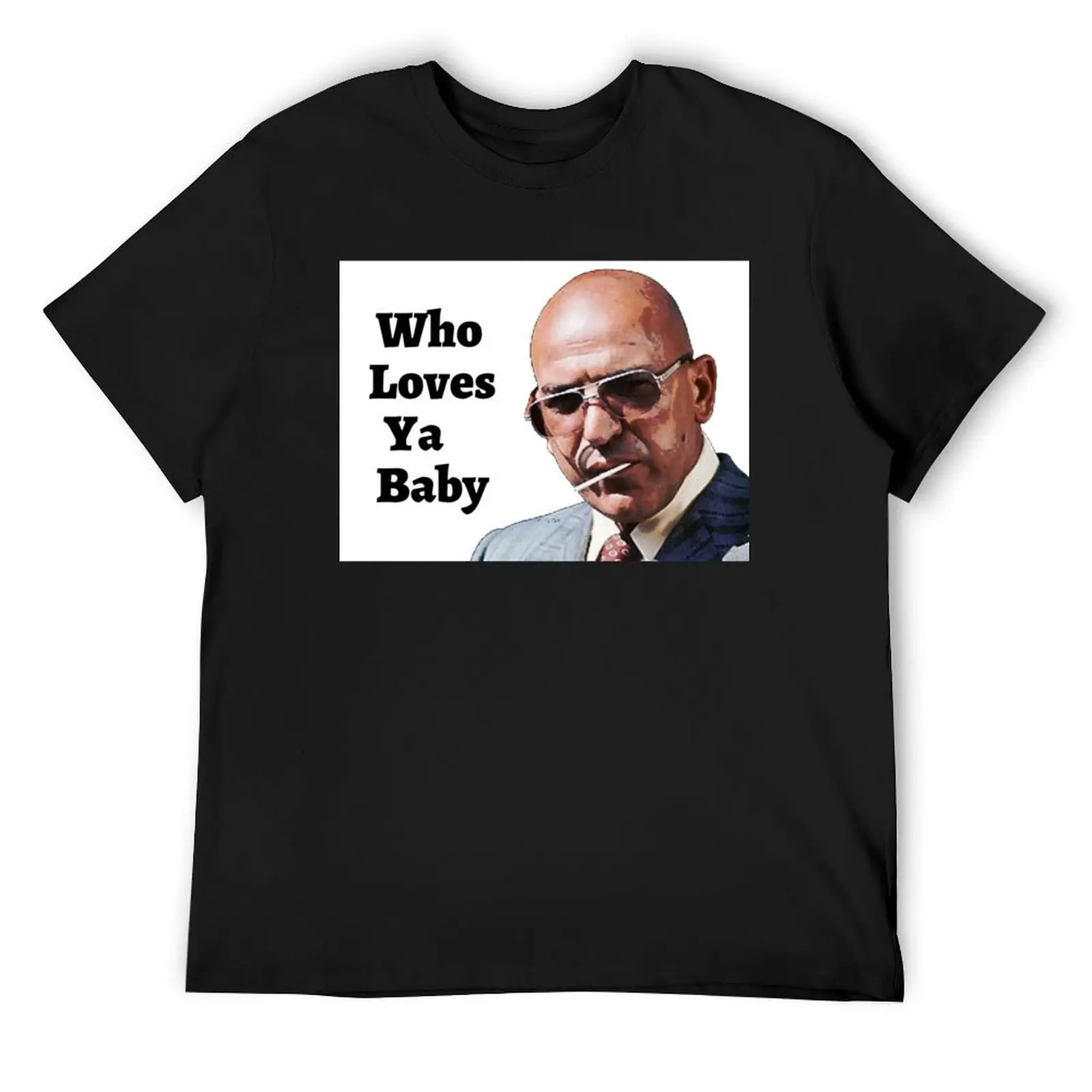 Kojak - Who Loves Ya Baby T-Shirt vintage graphic tee quick drying graphic tee shirt mens fashion