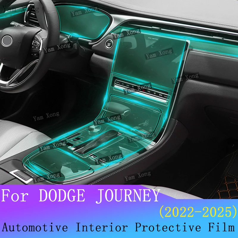 

For DODGE JOURNEY Full set interior Film Navigation screen Protection Sticker Gear Panel TPU Transparent Wrap Film Accessories