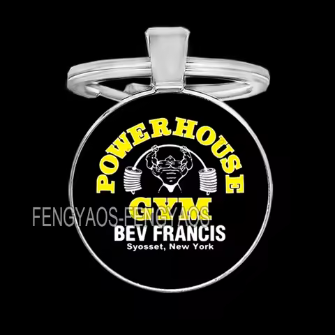 Gym Harajuku Geek Funny Keychains for Men Weightlifting Keyring Sports Key Chains