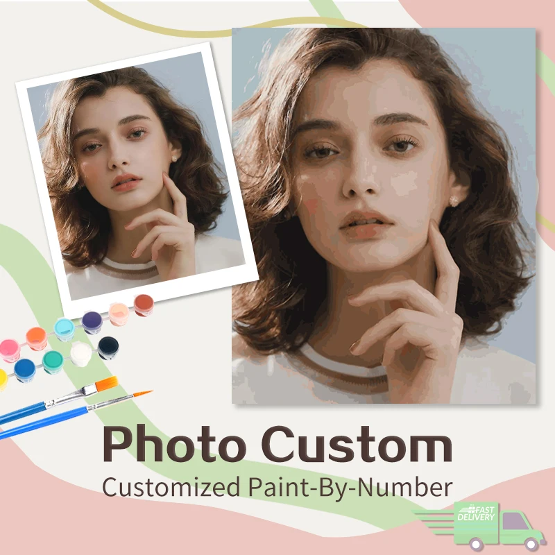 

24/36/48 цветная краска по номерам, наборы для рисования с ручной росписью, индивидуальный подарок для фото-арта «сделай сам»