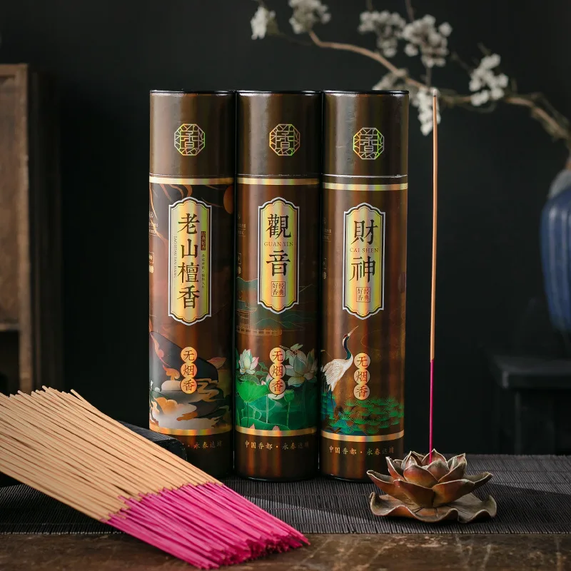 Y Sandalwood 500 Sticks Incense Household Buddha Incense Bamboo Stick Template Pray Religious Line Aromatherapy Home Fragrance