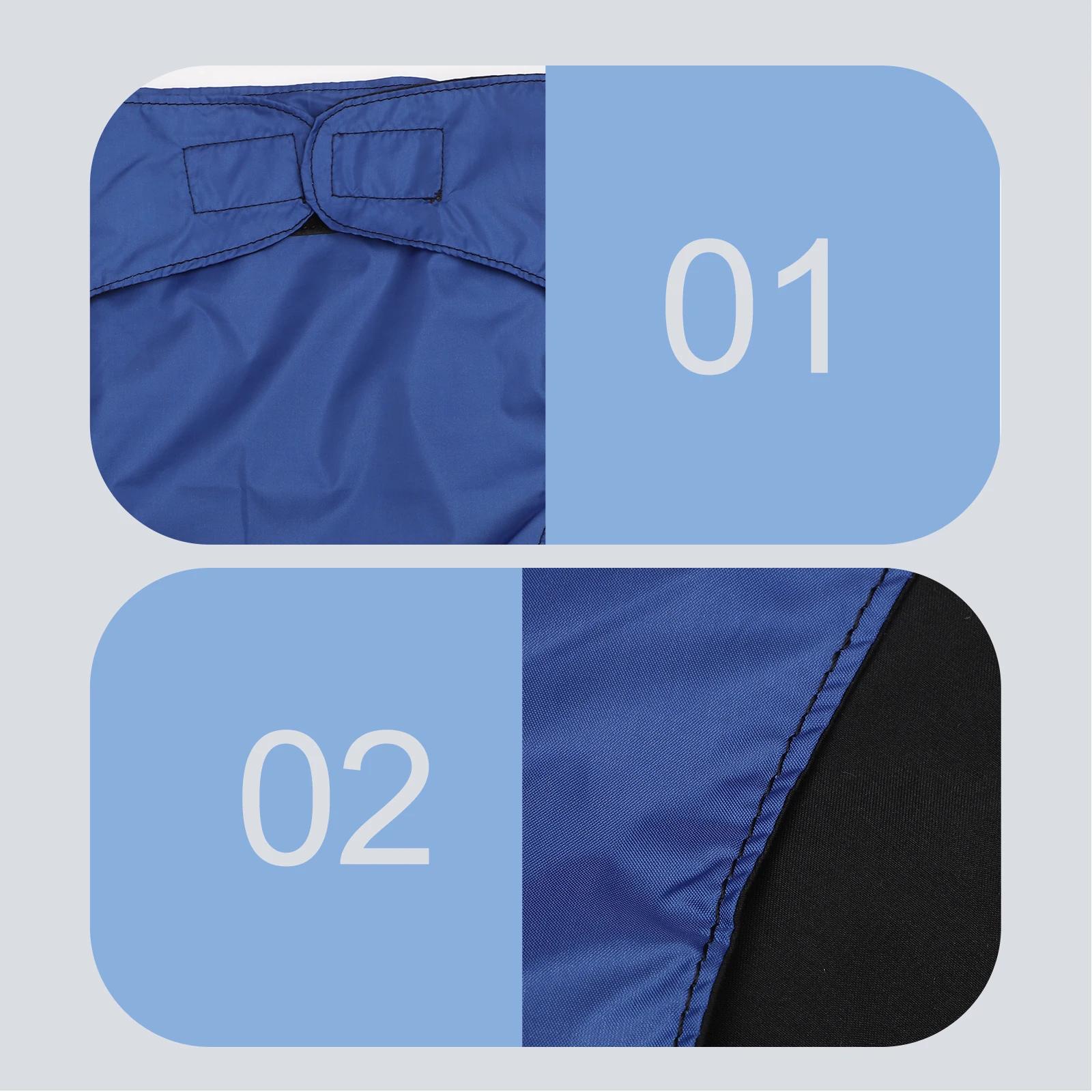 

2Pcs Breathable Adult Cloth Diapers Reusable Washable Diapers with Leak-Proof Design for Urinary Incontinence Flexible Fit