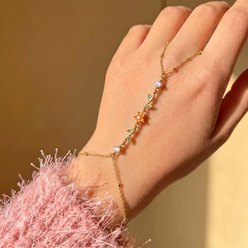Best Seller Women Colorful CZ Stainless Steel Bracelet Shiny Cubic Zirconia Bangle Luxury Ladies Bracelet for Gift