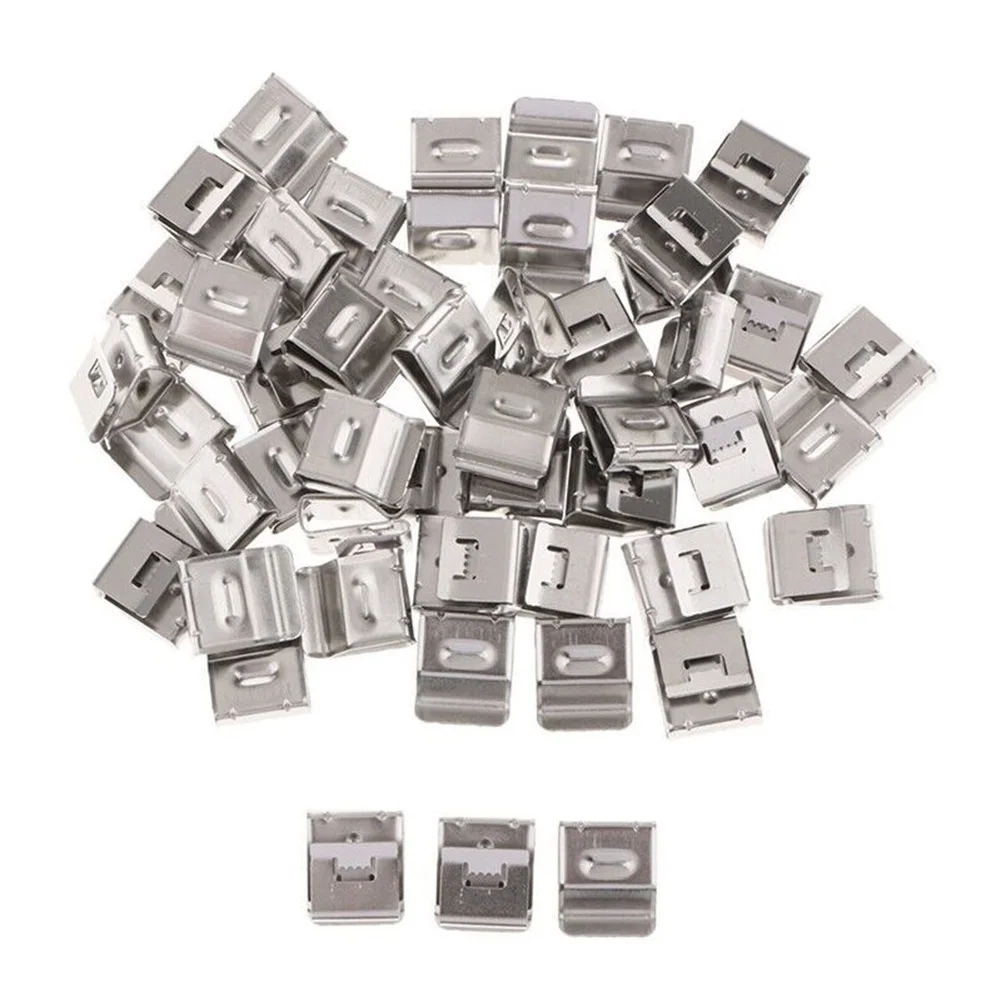 Solar PV Cable Management Clamp 20pcs 30pcs 50pcs 100pcs Stainless Steel 304 for 2X4mm2 Cable Edge Fixation on Mounting Frames