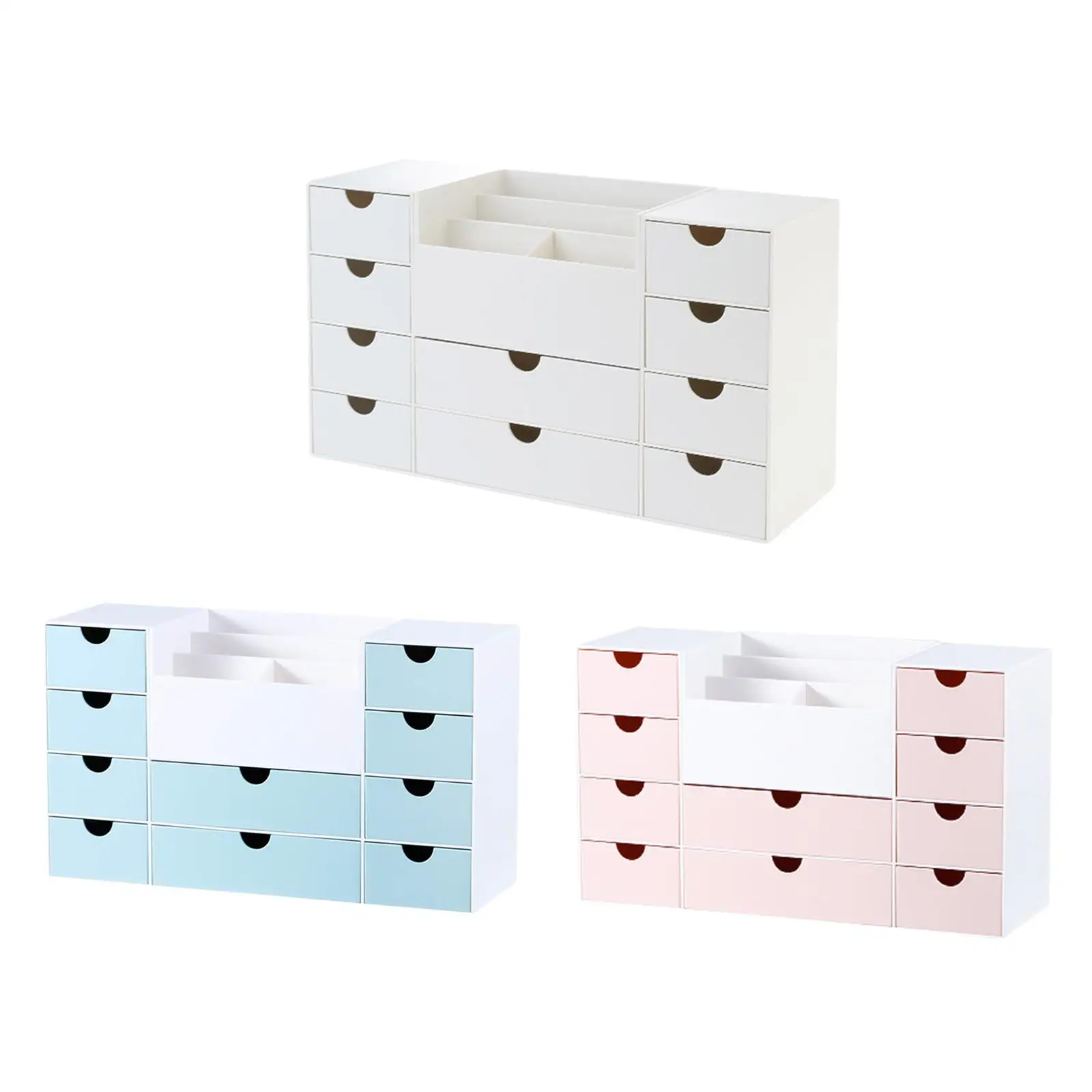 Desktop Jewelry Box Multipurpose Office Supplies Organiser Desktop Storage Box for Home Office Countertop Kitchen Art Supply image 2