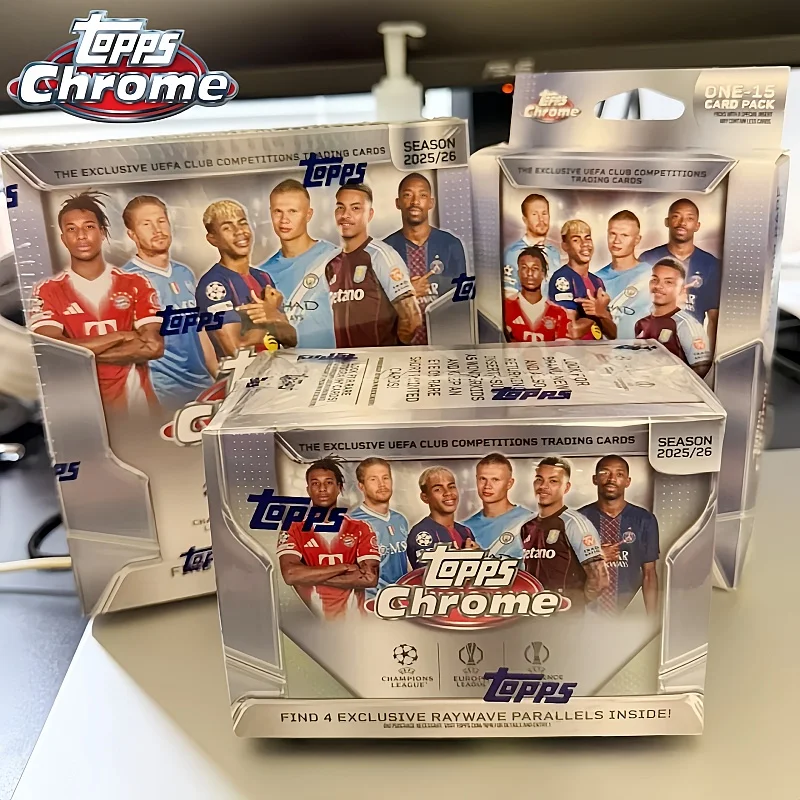 cartes-a-collectionner-de-football-topps-chrome-2025-26-competitions-uefa-club-box-hanger-un-paquet-de-15-cartes-par-paquet-pour-collectionneurs