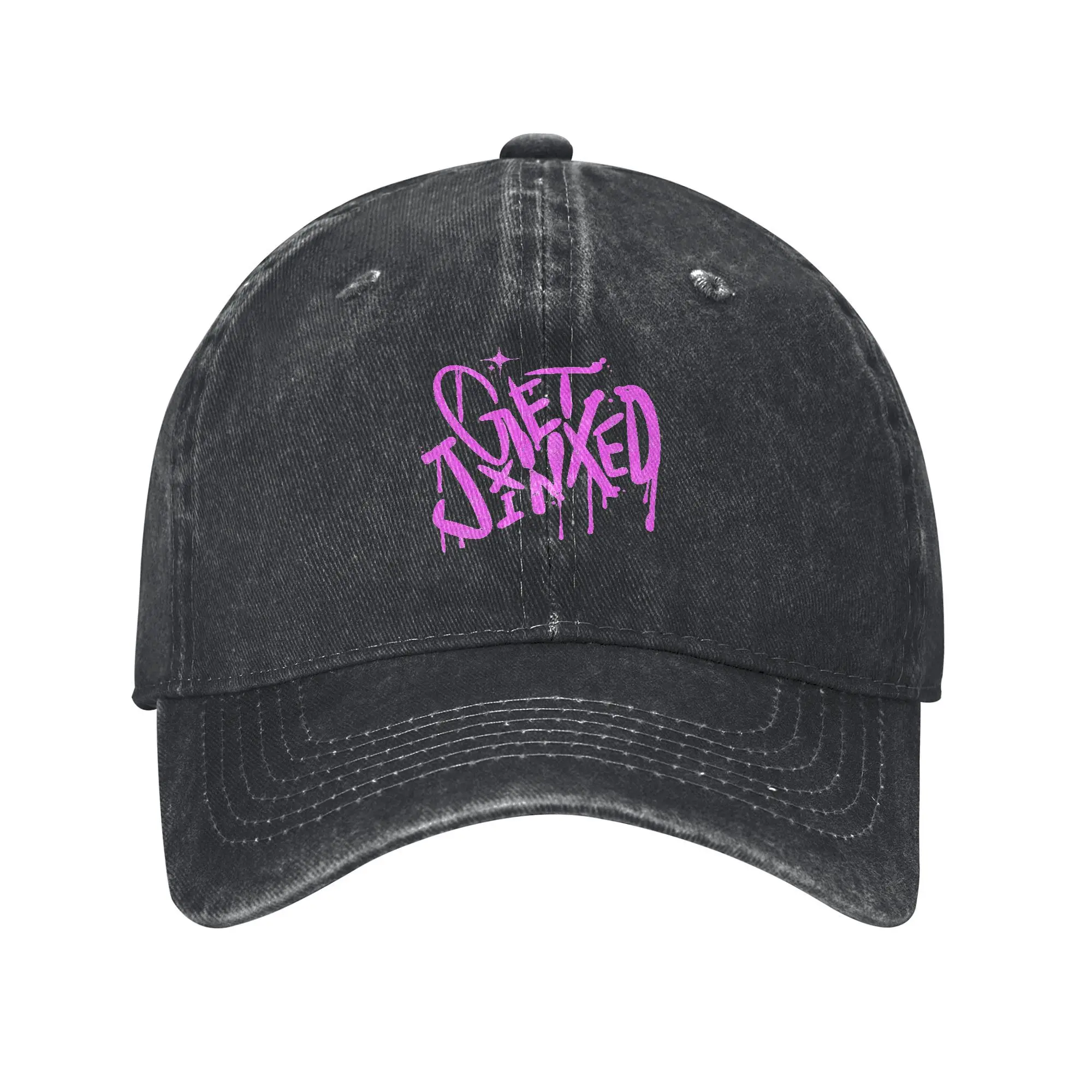 

Arcane 2 Get Jinxed Men Women Baseball Caps Distressed Washed Hats Cap Vintage Outdoor Summer Adjustable Snapback Hat
