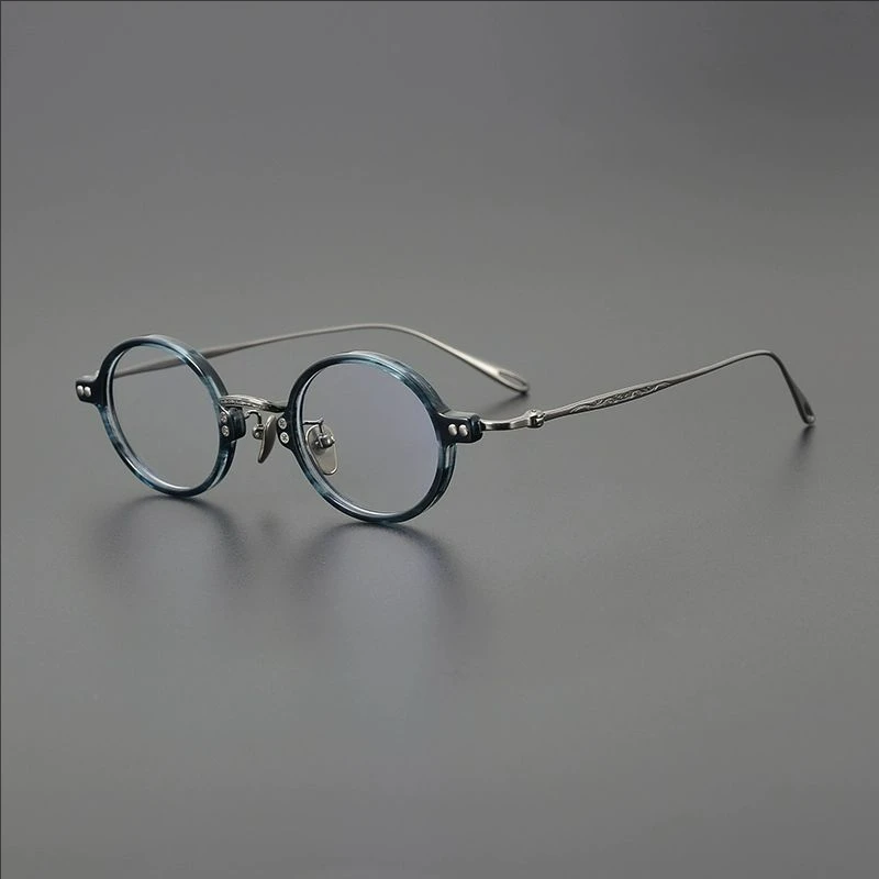 Japanese Handmade Titanium Glasses Frame Men Retro Oval Optical Eyeglasses Myopia Reading Personalized Women Eyewear