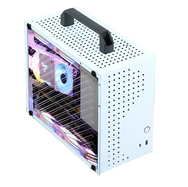 Small Chassis G80pro Portable MATX/ITX  Host  Air-Cooled Side Transparent K88 Large Power Supply Mini C2P