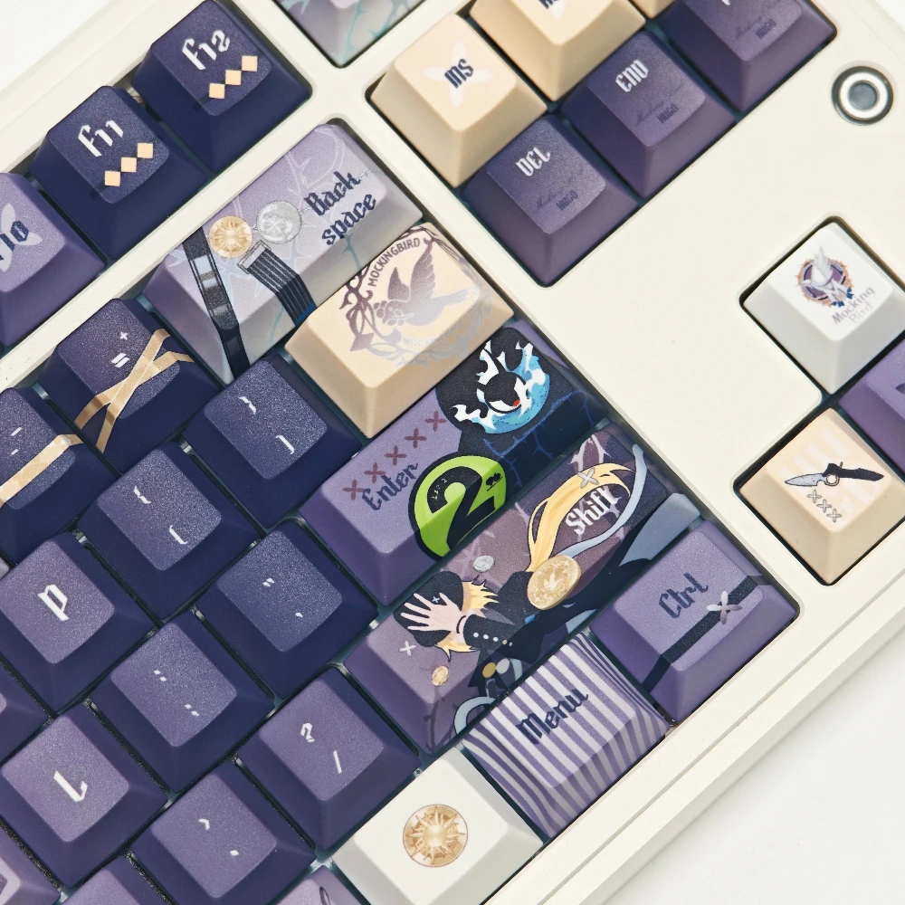 MAIMOOO Hugo Vlad Keycap Cherry Profile ZZZ Zenless Zone Zero Cartoon Anime Game PBT Custom Keycaps for Mechanical Keyboard