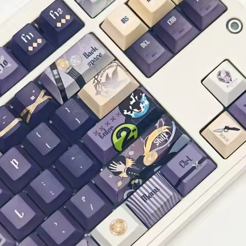 MAIMOOO Hugo Vlad Keycap Cherry Profile ZZZ Zenless Zone Zero Cartoon Anime Game PBT Custom Keycaps for Mechanical Keyboard