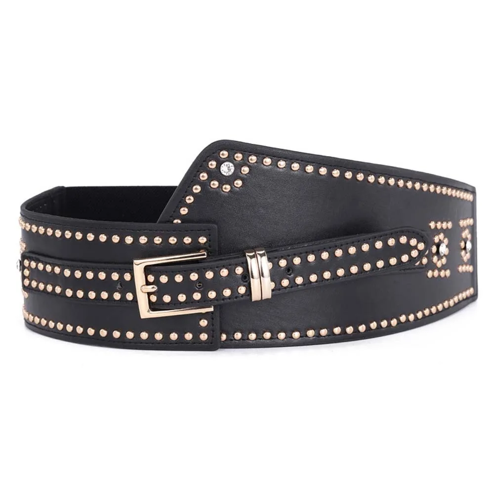 adjustable-rivet-wide-waistbands-personalized-design-punk-style-y2k-cool-girls-belt-rhinestone-solid-color