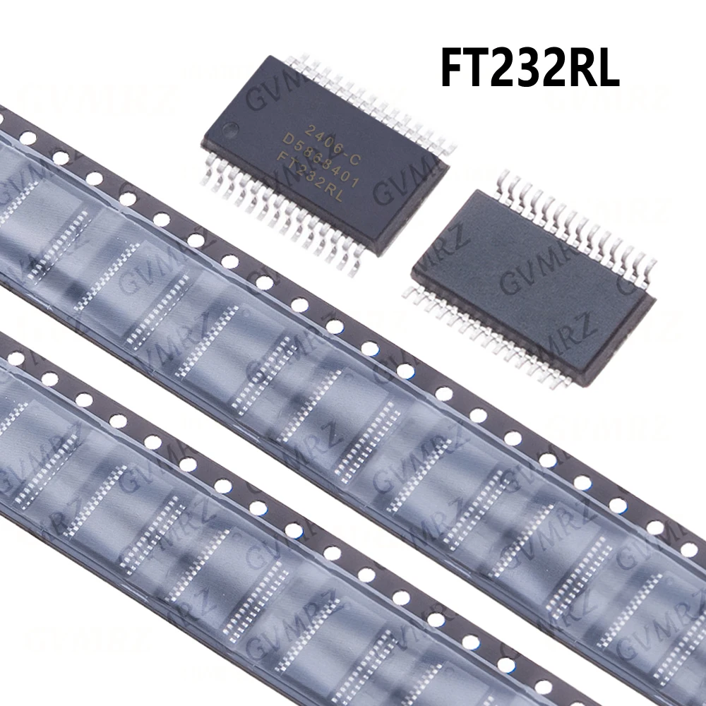 5/10PCS FT232RL SSOP28 FT232 SSOP SMD USB UART ( USB - Serial) I.C. SSOP28 FT232