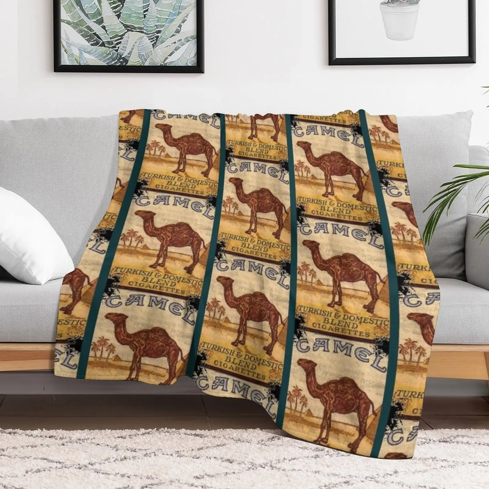 

Camel Cigarettes Throw Blanket Camping Giant Sofa Furry Blankets