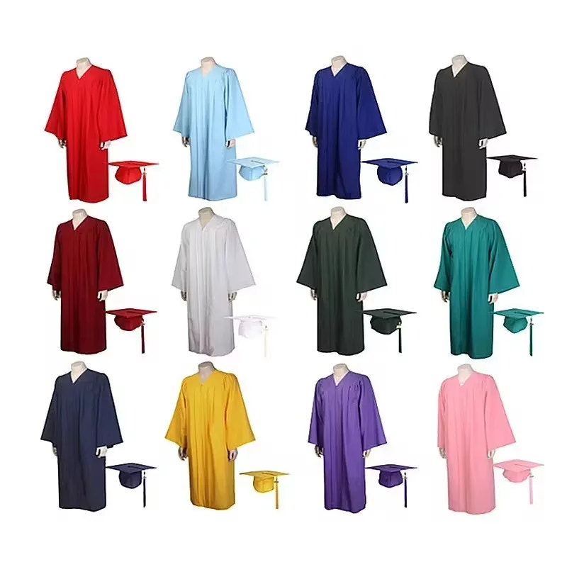 Bachelor\'s Uniform American Adult Graduation Uniform University Degree Uniform Set Graduation Robe Study Uniform