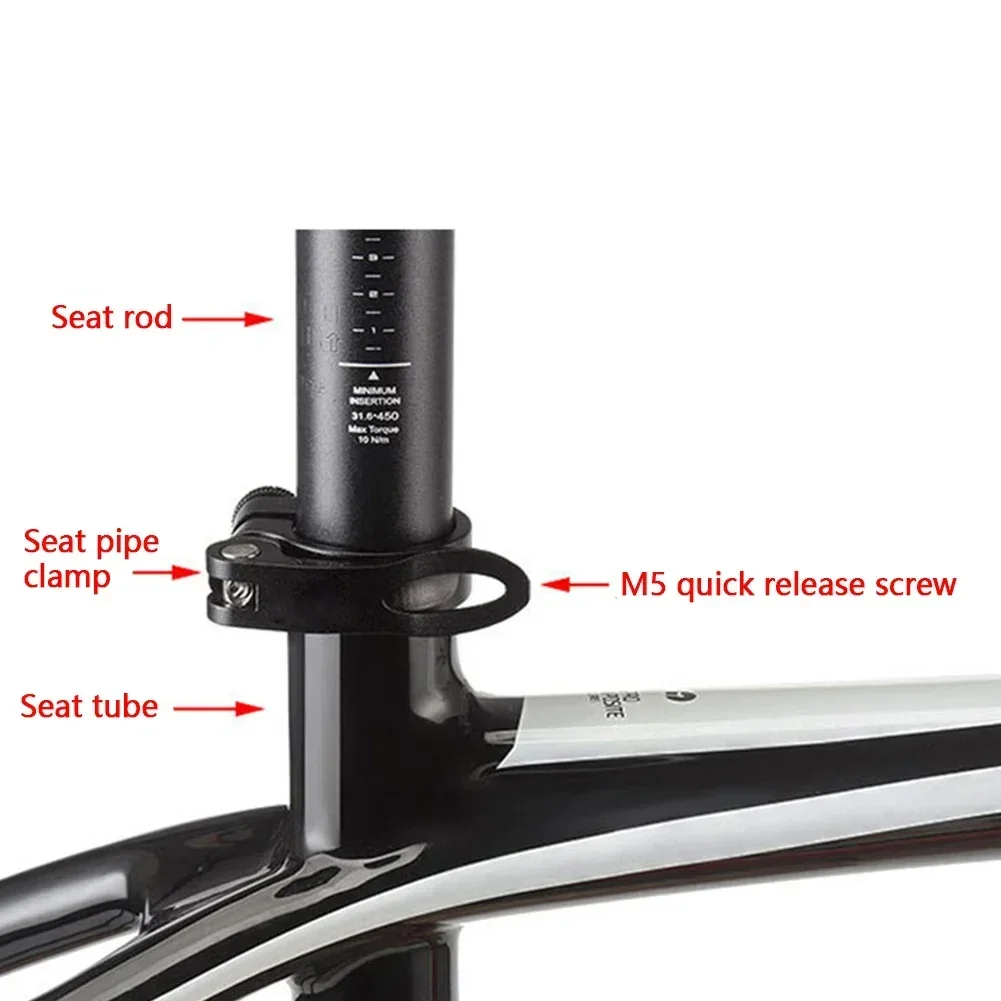 Fahrrad Schnellspanner Schraube Fahrrad Sattelstütze Klemme Spieß Schrauben M5x45mm Leichte Einstellen Sitzhöhe Radfahren Schnellspanner Teile