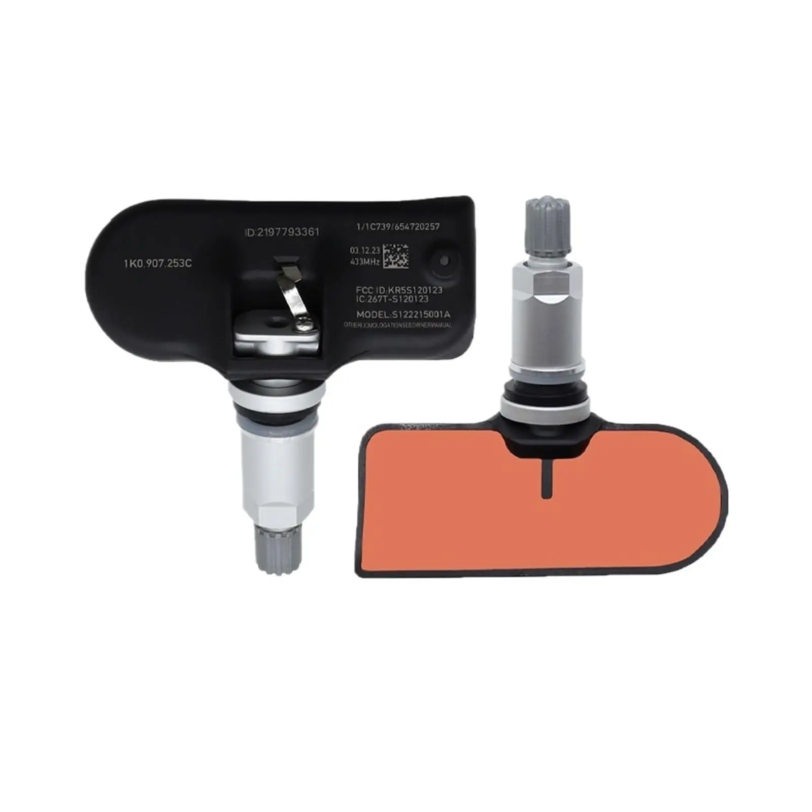 4 قطعة 1K0907253C TPMS مستشعر ضغط الإطارات 433 ميجا هرتز ل A3 A4 A5 Q5 S4 S5 TT VW CC بيتل جولف 1K0907255D 1K0998275 #3