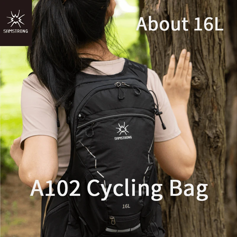 

SAMSTRONG A102 Велосипедная сумка для бега, пешего туризма, кемпинга, альпинизма, езды на велосипеде, бездорожья и путешествий, унисекс, устойчивая к истиранию, прочная