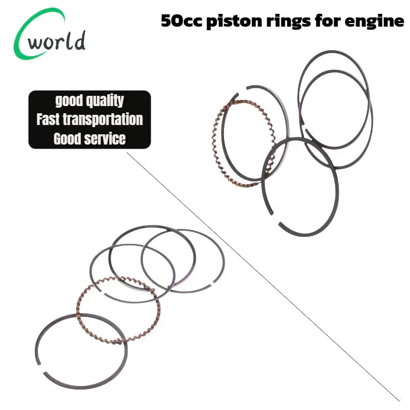 

Motorcycle Piston Kit Cylinder Kit Piston Ring for GY6-50 STD Refitted Enlarged Gasket Kit Set