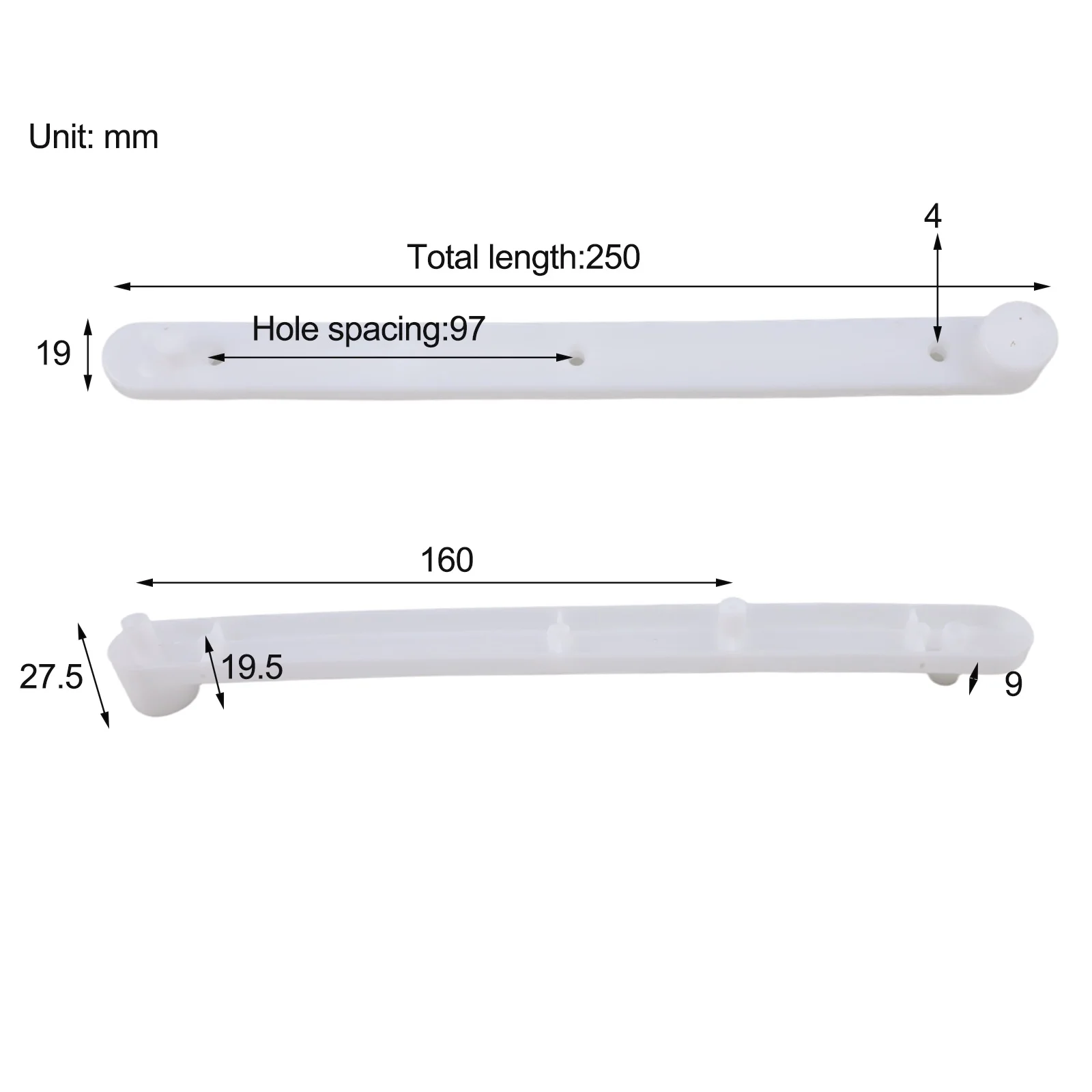 For Bookcases Cabinet Components Cabinet Rails Track Home Furniture Easy Installation Long Service Life Safe Construction