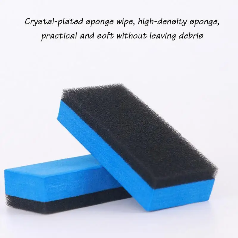 1Pcs Car Ceramic Coating Sponge Automobiles Glass Nano Wax Coat Applicator Pads Sponges for Auto Waxing Soft Polishing Clean