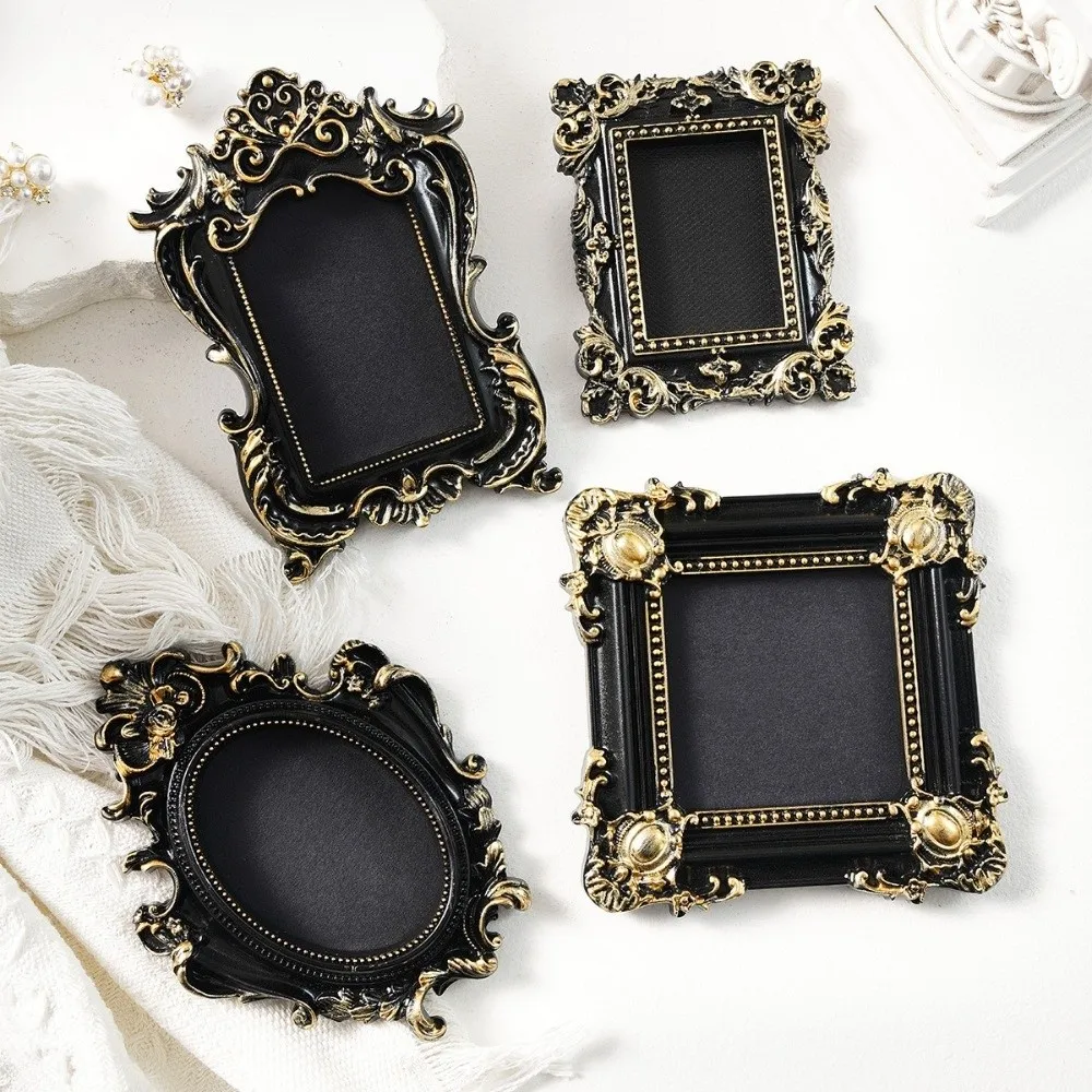 Hanging Mini Photo Frames Resin Wall Space DIY Vintage Picture Frame Baroque Ornate Creative Memory Display Frames Home Decor