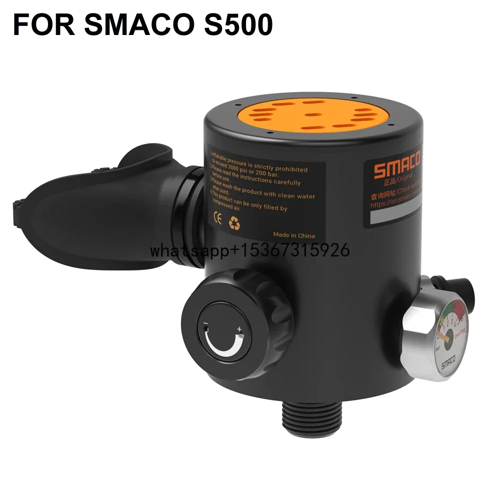 Smaco Scuba Diving Valve First Level Pressure Reducing Valve Mini Scuba Diving Oxygen Cylinder Snorkeling Dive Accessories