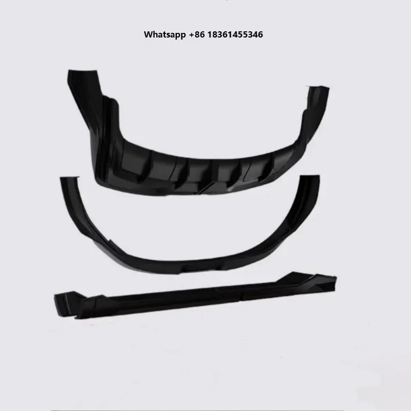 For 008 modified Car Front Rear Lip Side Skirt plastic unpainted auto accessories