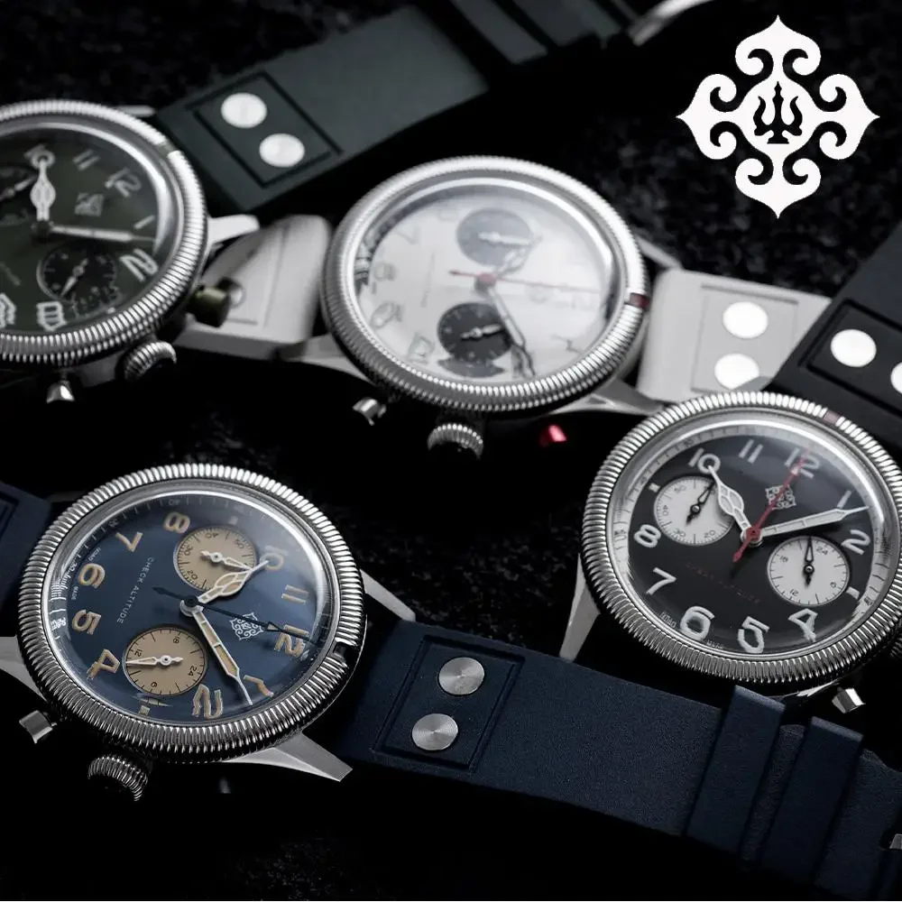 

IPOSE IXDAO Часы пилота Сапсан Сокол Серия хронографов Часы Часы из нержавеющей стали 100M Водонепроницаемые светящиеся мужские часы