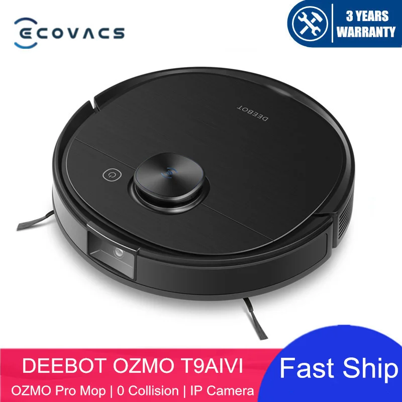 

2023 New ECOVACS Deebot T9 AIVI Robot Vacuum Cleaner Super Suction 3000Pa Advanced TrueDetect 3D and TrueMapping and App Upgrade