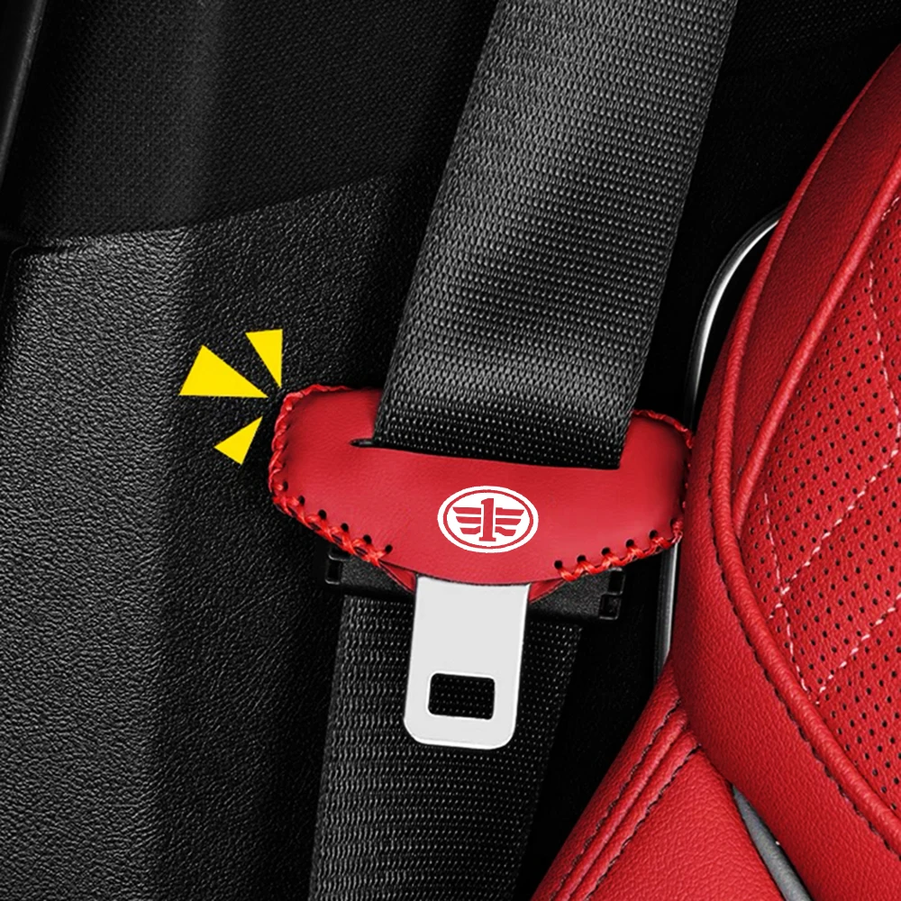 Car Seat Belt Buckle Cover Protector Anti-collision Case For FAW V5 X80 B50 Besturn X40 T77 V2 Vita F5 V70 D60 J6 F1 V80 B70 R7