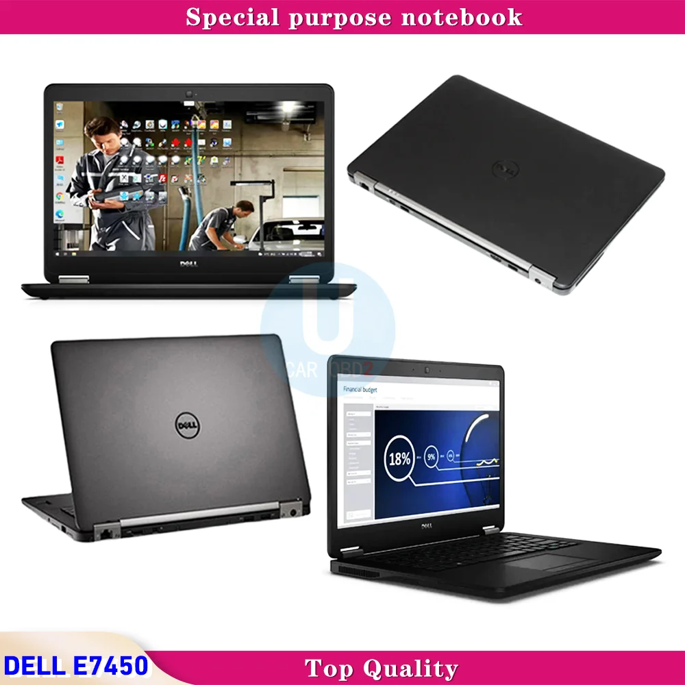 DELL E7450 Core i5 8GB RAM HDD/SSD Diagnostic Rugged Laptop for Mb Star C4/C5/C6 or ICOM NEXT/A2/A3 and 5054 Diagnostic Tool