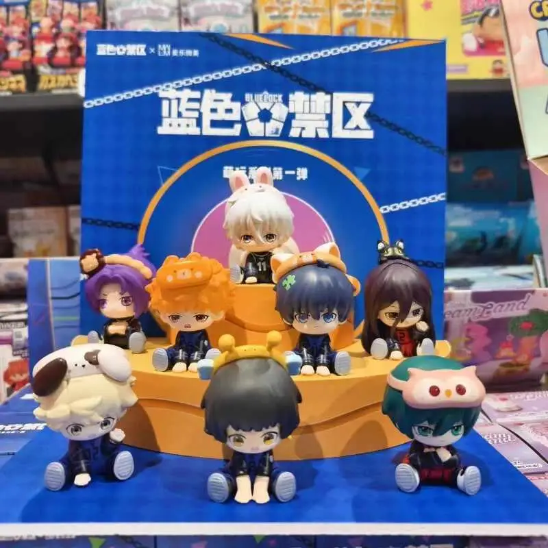 

Bluelock Cute Play Series Blind Box Figure Mystery Box Figurine Model Anime Peripheral Doll Collection Decor Ornament Bi