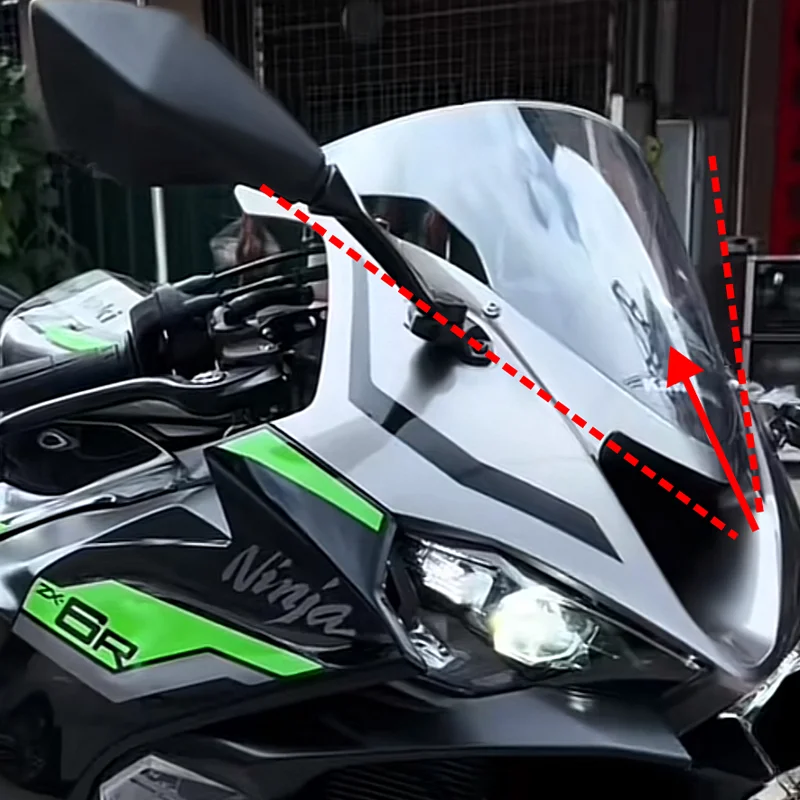 

For Kawasaki Ninja 636 ZX-6R 2023 2024 2025 ZX6R ZX 6R Motorcycle Windscreen Screen Wind Deflectors Double Bubble Windshield