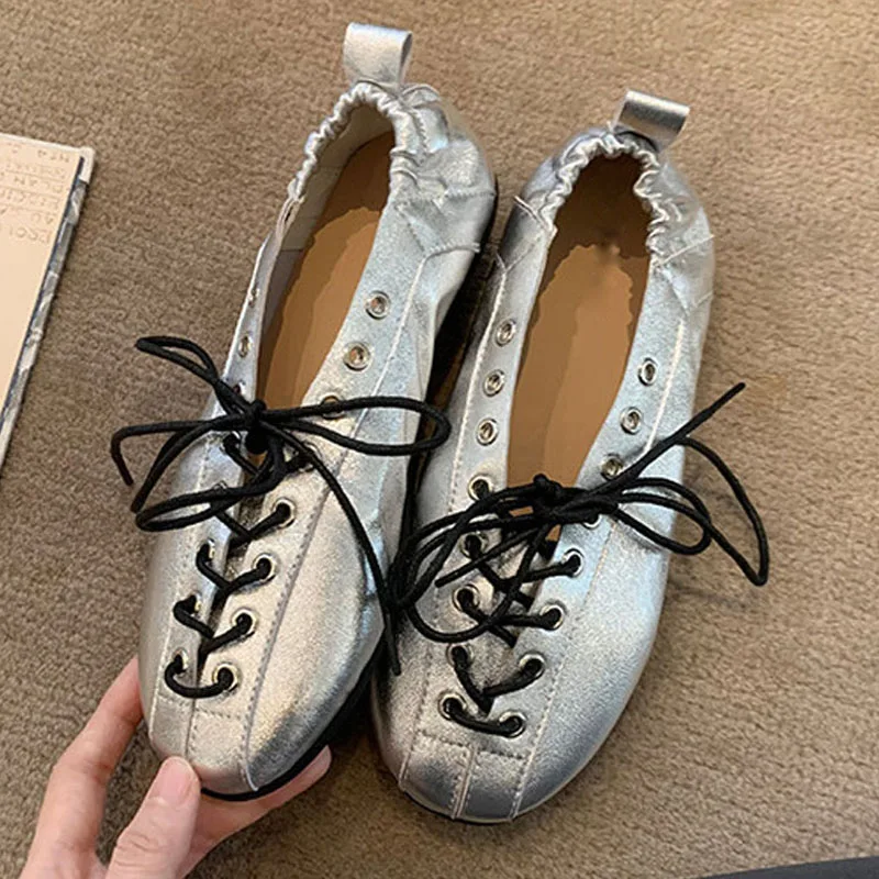 ファッション中空メッシュスプリットトゥ女性タビバレエフラット夏快適なウォーキング怠惰なローファーカジュアルガールズダンスシューズ