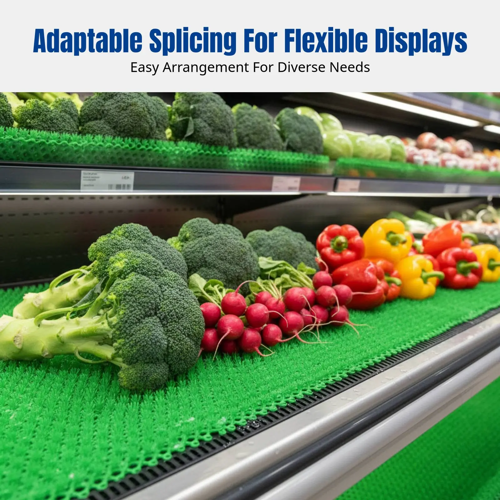 Artificial Grass Mat, Non-Slip Rug, Anti-Freeze Pad for Refrigerator, Splicable Green Mat for Display Cabinet, Balcony