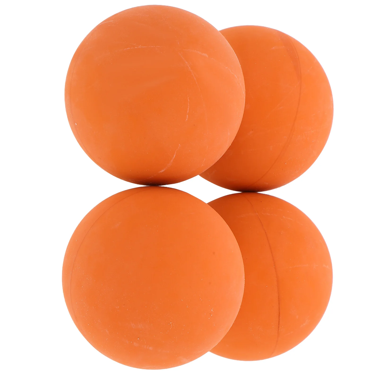 

4pcs Squash Bouncy Balls High Elasticity Hollow Design Kids Baseball Rubber Bouncing Practice Training Mini