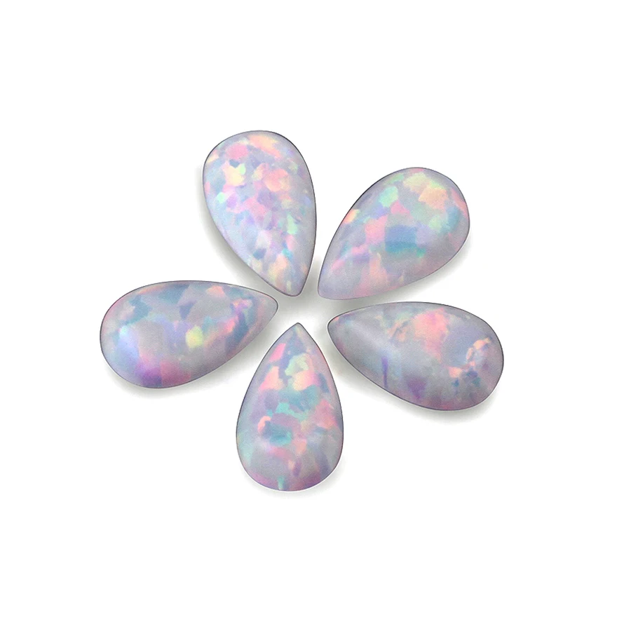 

Бусины из синтетического опалового груши и кабошона, 5x7 мм OP06 OP17, 4x6 мм OP06 OP16, 1 шт. каждого цвета