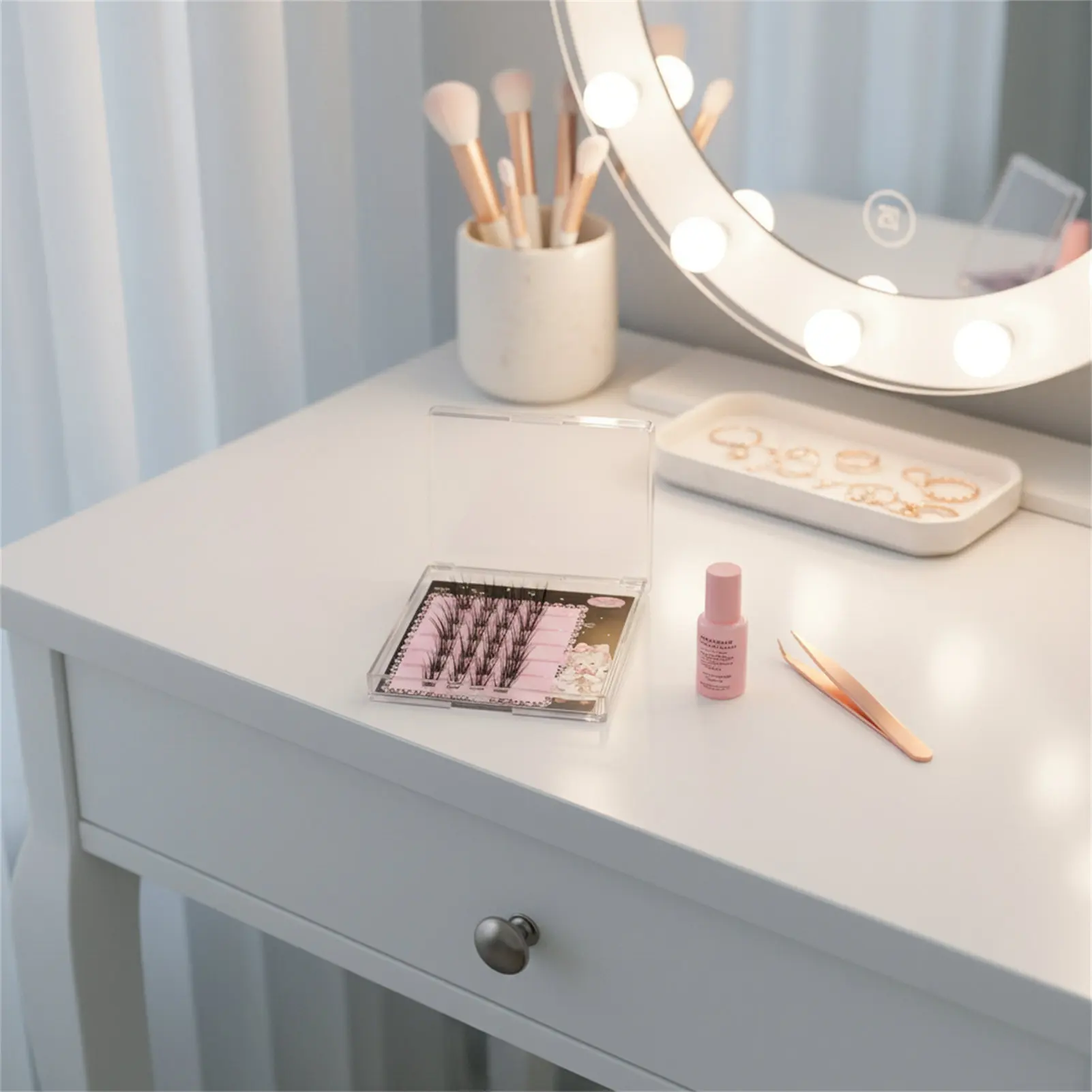 Sem cola cílios postiços extensões de cílios com asas de raposa 8-12mm comprimento misto preto c onda volume natural cílios maquiagens