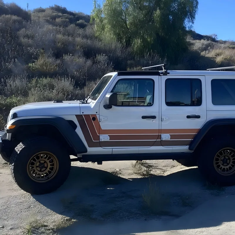 Fit For Jeep Wrangler JL Car Stickers, Side Body Stripes & Decals, Auto Exterior Decoration