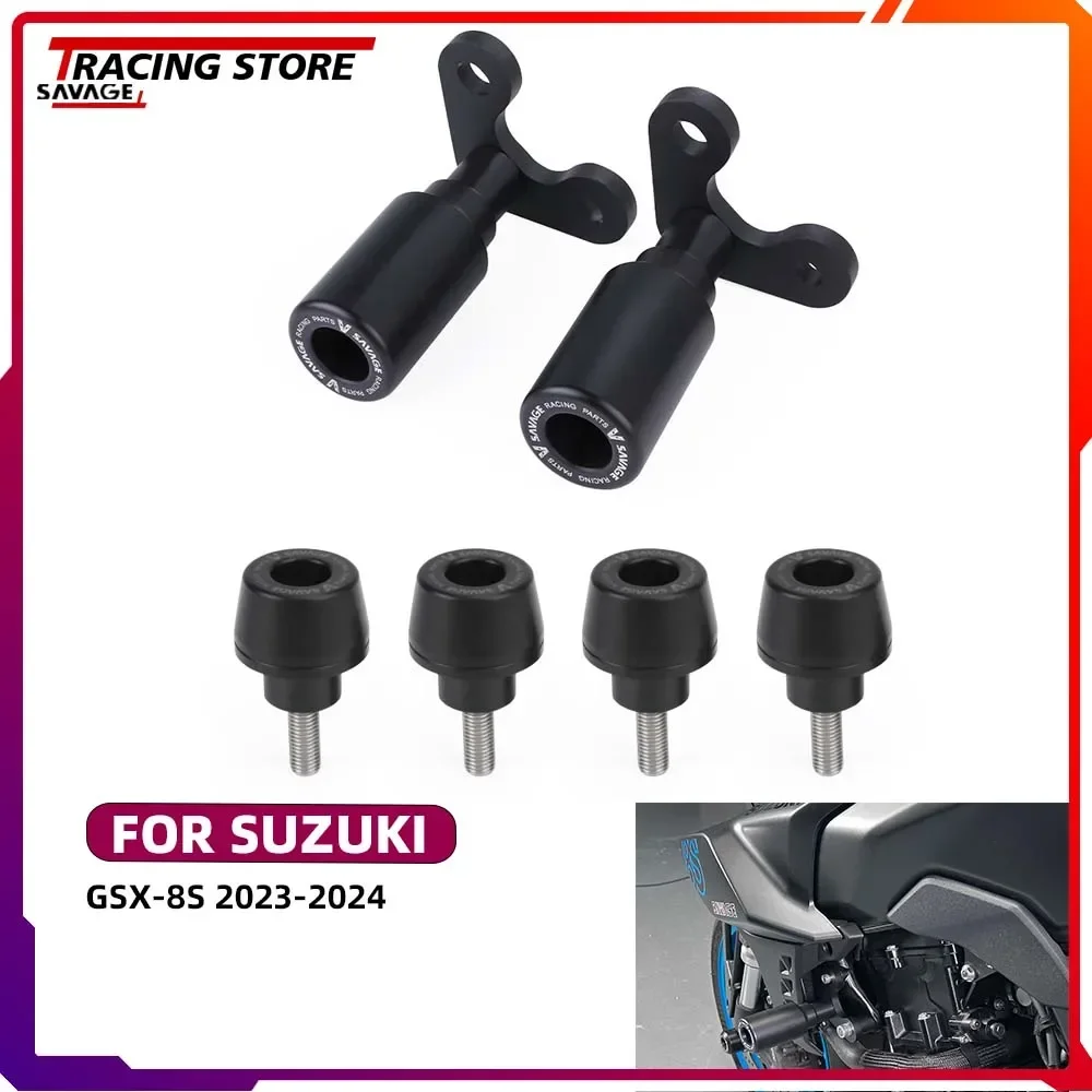 

2024 GSX8S Motorycle Frame Sliders Guard Crash Protector For Suzuki GSX-8S M6 Front Fender Mudguard Fork Slider Guard Crash GSX