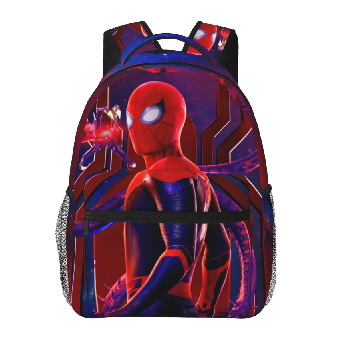 Spider Man Bedrukt Lichtgewicht Casual Schooltas Voor School, Outdoor, Winkelen, Kantoor 17Inch